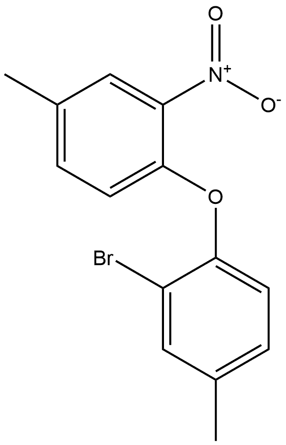 2-bromo-4-methyl-1-(4-methyl-2-nitrophenoxy)benzene Structure