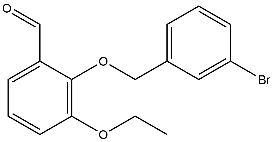 2-[(3-Bromophenyl)methoxy]-3-ethoxybenzaldehyde Structure