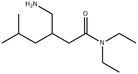 Pregabalin impurity 10/Pregabalin Amine Amide impurity/3-(Aminomethyl)-N,N-diethyl-5-methylhexanamide Structure