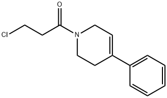 1-Propanone, 3-chloro-1-(3,6-dihydro-4-phenyl-1(2H)-pyridinyl)- Structure