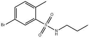 Benzenesulfonamide, 5-bromo-2-methyl-N-propyl- 구조식 이미지