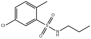 Benzenesulfonamide, 5-chloro-2-methyl-N-propyl- Structure