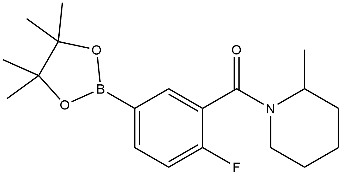 2-Fluoro-5-(4,4,5,5-tetramethyl-1,3,2-dioxaborolan-2-yl)phenyl](2-methyl-1-p... Structure