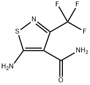 5-AMINO-3-(TRIFLUOROMETHYL)-1,2-THIAZOLE-4-CARBOXAMIDE Structure