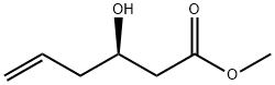 5-Hexenoic acid, 3-hydroxy-, methyl ester, (3R)- Structure