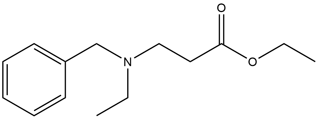 β-Alanine, N-ethyl-N-(phenylmethyl)-, ethyl ester 구조식 이미지