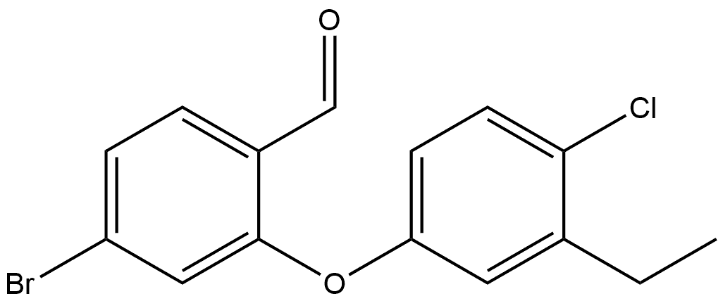 4-Bromo-2-(4-chloro-3-ethylphenoxy)benzaldehyde Structure