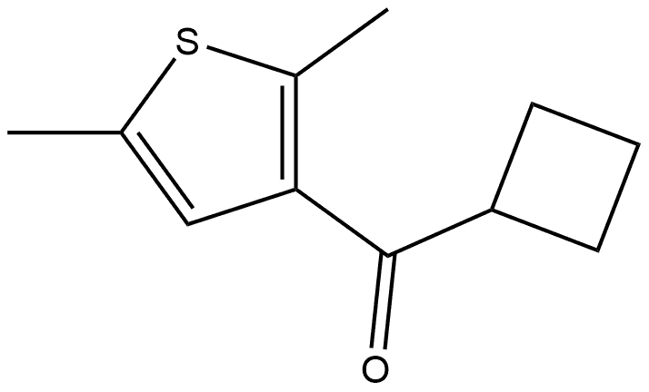 Cyclobutyl(2,5-dimethyl-3-thienyl)methanone Structure