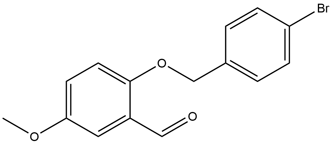 2-[(4-Bromophenyl)methoxy]-5-methoxybenzaldehyde Structure