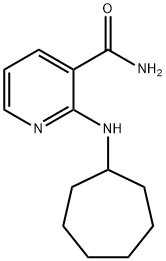 3-Pyridinecarboxamide, 2-(cycloheptylamino)- Structure