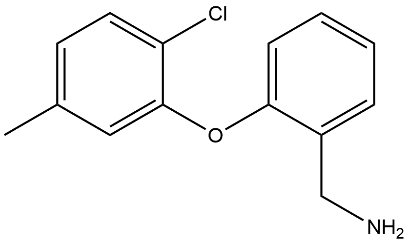 2-(2-Chloro-5-methylphenoxy)benzenemethanamine Structure