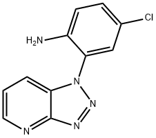 Benzenamine, 4-chloro-2-(1H-1,2,3-triazolo[4,5-b]pyridin-1-yl)- Structure