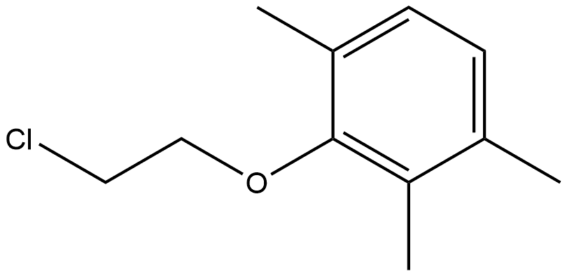 2-(2-Chloroethoxy)-1,3,4-trimethylbenzene Structure