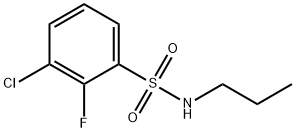 Benzenesulfonamide, 3-chloro-2-fluoro-N-propyl- Structure