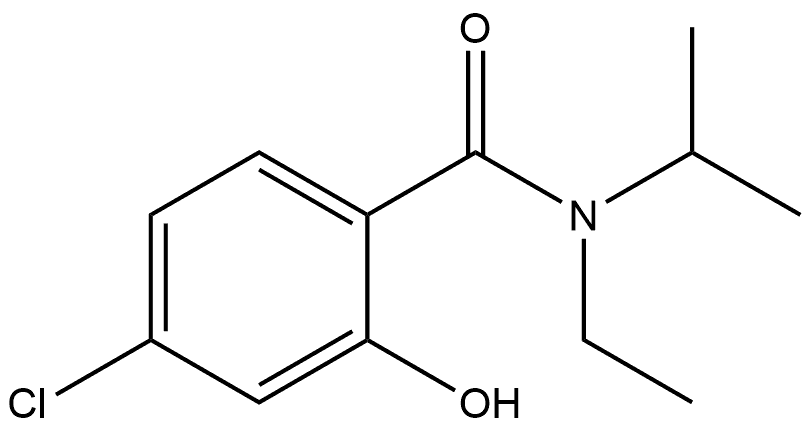 4-Chloro-N-ethyl-2-hydroxy-N-(1-methylethyl)benzamide 구조식 이미지