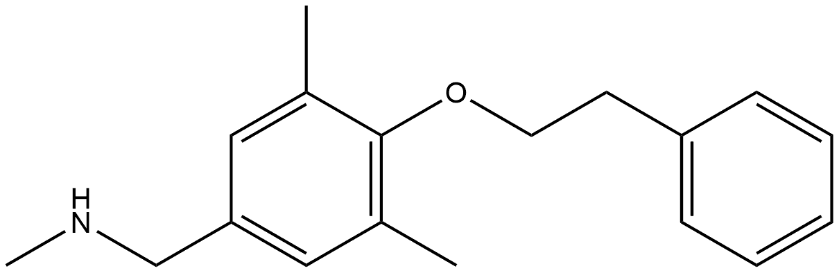 N,3,5-Trimethyl-4-(2-phenylethoxy)benzenemethanamine Structure