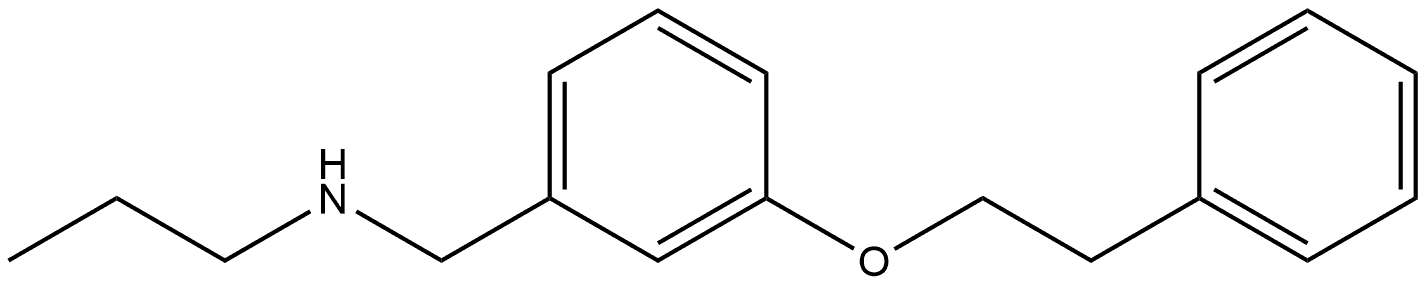 3-(2-Phenylethoxy)-N-propylbenzenemethanamine Structure