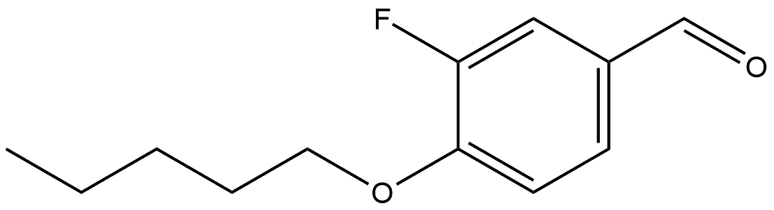 3-Fluoro-4-(pentyloxy)benzaldehyde Structure