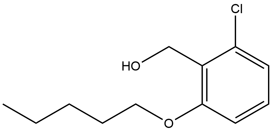 2-Chloro-6-(pentyloxy)benzenemethanol Structure