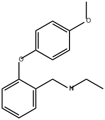 Benzenemethanamine, N-ethyl-2-(4-methoxyphenoxy)- Structure