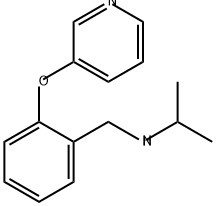 Benzenemethanamine, N-(1-methylethyl)-2-(3-pyridinyloxy)- Structure