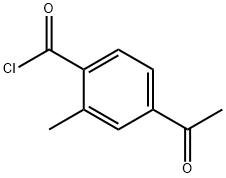 Benzoyl chloride, 4-acetyl-2-methyl- Structure