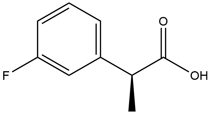 Benzeneacetic acid, 3-fluoro-α-methyl-, (αS)- Structure