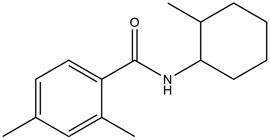 2,4-Dimethyl-N-(2-methylcyclohexyl)benzamide Structure