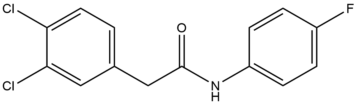 3,4-Dichloro-N-(4-fluorophenyl)benzeneacetamide 구조식 이미지