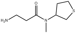 Propanamide, 3-amino-N-methyl-N-(tetrahydro-3-thienyl)- Structure