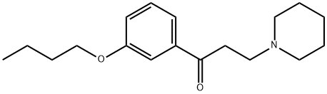 1-Propanone, 1-(3-butoxyphenyl)-3-(1-piperidinyl)- Structure