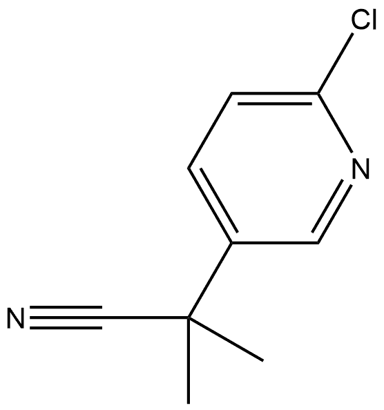 2-(6-CHLOROPYRIDIN-3-YL)-2-METHYLPROPANENITRILE Structure