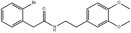 Benzeneacetamide, 2-bromo-N-[2-(3,4-dimethoxyphenyl)ethyl]- Structure