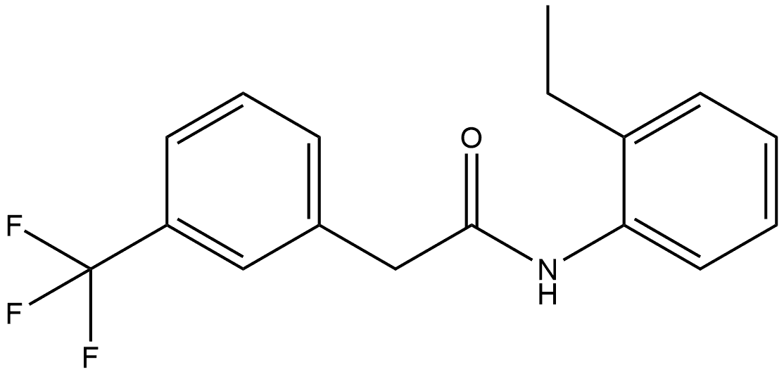 N-(2-Ethylphenyl)-3-(trifluoromethyl)benzeneacetamide Structure