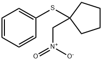 Benzene, [[1-(nitromethyl)cyclopentyl]thio]- Structure