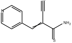 2-Propenethioamide, 2-cyano-3-(4-pyridinyl)- 구조식 이미지