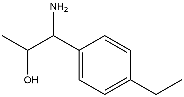 1-AMINO-1-(4-ETHYLPHENYL)PROPAN-2-OL Structure