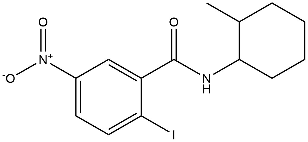 2-iodo-N-(2-methylcyclohexyl)-5-nitrobenzamide Structure