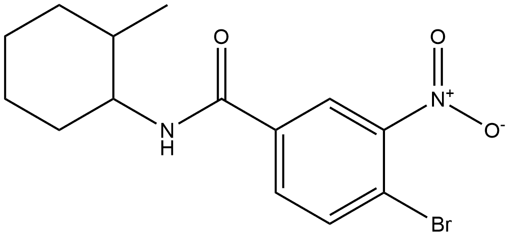 4-bromo-N-(2-methylcyclohexyl)-3-nitrobenzamide Structure