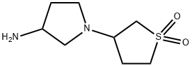 3-Pyrrolidinamine, 1-(tetrahydro-1,1-dioxido-3-thienyl)- Structure