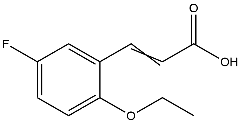 3-(2-Ethoxy-5-fluorophenyl)-2-propenoic acid Structure