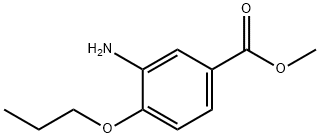 Benzoic acid, 3-amino-4-propoxy-, methyl ester Structure