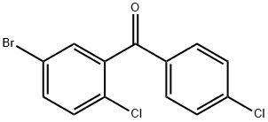 Methanone, (5-bromo-2-chlorophenyl)(4-chlorophenyl)- Structure