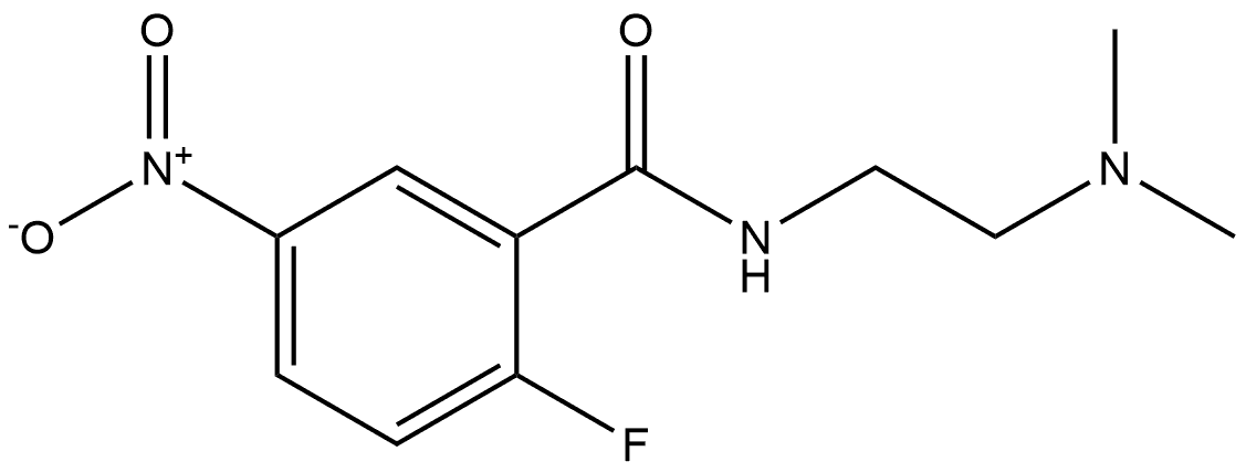 N-(2-(dimethylamino)ethyl)-2-fluoro-5-nitrobenzamide Structure