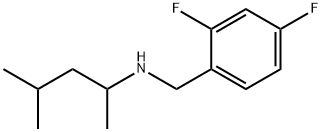 (2,4-difluorophenyl)methyl](4-methylpentan-2-yl)amine Structure