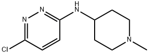 3-Pyridazinamine, 6-chloro-N-(1-methyl-4-piperidinyl)- Structure