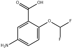 5-amino-2-(difluoromethoxy)benzoic acid Structure