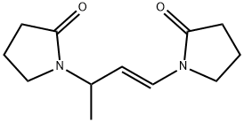 2-Pyrrolidinone, 1,1'-[(1E)-3-methyl-1-propene-1,3-diyl]bis- (9CI) Structure