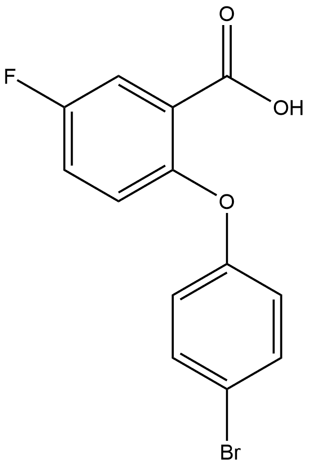 2-(4-Bromophenoxy)-5-fluorobenzoic acid Structure