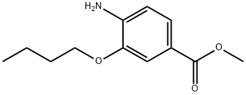 Benzoic acid, 4-amino-3-butoxy-, methyl ester Structure